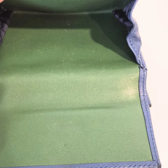 Coach Light Blue Leather Clasp Wallet - Picture 8 of 8